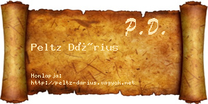 Peltz Dárius névjegykártya